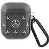 CG MOBILE Mercedes MEA28DPMGS Custodia per AirPods 1/2 Cover Nero Large Star Pattern