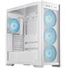 ASUS TUF Gaming GT302 ARGB White Edition ATX Mid-Tower Case Quattro ventole ARGB 140x28mm per flusso d'aria e pressione statica, pannello intercambiabile, pannello superiore staccabile, supporto
