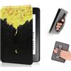 COCFOOKIW Custodia per 6 Pollici Kindle Paperwhite 5a/6a/7a Generazione, Cover Protettiva Alla Moda con Cinturino da Polso e Automatica Veglia/Dormire (Modello EY21 / DP75SDI)