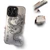 WEJDYKG 2024 Chinese Tradition Dragon Edition Case for iPhone, Chinese Dragon Cover Case, Phone Shell Shockproof Case Bumper Protectiv for iPhone 15/14/13/12/11 (for iphone14 PRO,Black)