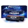 PcStore Kit 2 Toner Compatibili TN3480 per Brother - 2 x 8.000 Pagine Alta Capacità, Nero Profondo, per HL-L5000D HL-L5100DN HL-L5200DW HL-L6250DN HL-L6300DW HL-L6400DW DCP-L5500DN DCP-L6600DW