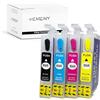 HEMEINY Multipack 604XL - Cartuccia d'inchiostro ricaricabile con chip di ripristino automatico, compatibile con stampanti XP-2200, XP-2205, XP-3200, XP-3205, XP-4200, XP-4205, WF-2910DWF, WF-2930DWF,