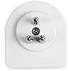 EKON filtro ADSL, presa ADSL spina tripolare maschio, presa RJ11 femmina, per connessione internet, telefono, router, modem