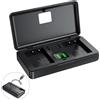 LIFEMOI Caricatore EN-EL12 (senza batteria) per fotocamere Nikon - Caricabatterie a due canali, schermo LED, compatibile S1000, S1100pj, S1200pj, S6000, S610, S6100, S6150, S630, S640, S70, S710