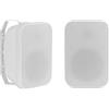 McGrey OLS-5251WH Coppia Altoparlanti da esterno - Diffusore sonoro da giardino, terrazza - Altoparlante HiFi a Muro - IP56 Impermeabile 50 Watt bianco