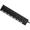 Pyanegn Hub USB 2.0 Splitter USB Adattatore Multi Hub USB Diverse Porte Adattatore di Alimentazione con Switch Accessori per PC Laptop,Nero