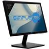 SIMPLETEK - Monitor 19 HD Pannello TN WLED 16:9 VESA 75x75mm Speaker integrati HDMI VGA Audio-in 3,5mm | Schermo PC Computer Console Ufficio Casa Scuola
