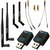 NooElec Dual-Band NESDR Nano 2+ ADS-B Bundle; Compatibile con Stratux e Molte Altre Applicazioni ADSB. Include 2 Calibrato SDR w/ TCXO, 2 Set di 978MHz (UAT) e 1090MHz (ADSB) Antenne e 5 Adattatori e Cavi