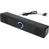 Dickly Altoparlante per Computer cablato Barra Audio Altoparlante per PC Audio Surround Soundbar AUX da 3,5 mm Alimentato Tramite USB Plug And