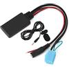 Aramox Adattatore Cavo AUX IN, Chiamate IN Vivavoce Adatto per Smart Fortwo 450, Portatile e Durevole, Tipo Presa a 8 Pin, Realizzato IN Materiale ABS, Accessorio Pratico per Smart 450