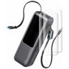 brotect Pellicola Copertura Completa per Anker Laptop Powerbank A1695 2 Pezzi - Full-Cover 3D Curvo
