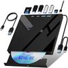 Wbacon Unità Blu-ray esterna 7 in 1, masterizzatore Blueray/DVD esterno USB 3.0 Tipo-C con porta SD/TF, supporto 100G Bluray Disc R/W per PC compatibile con Windows XP/7/8/10/11 Mac Laptop Desktop