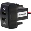 iFutniew Caricabatteria doppio USB per auto, 5 V, 2,1 A, presa di alimentazione USB, accessori per auto per camion Stralis Hi-Way Eurocargo