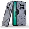 ESTH® Custodia per Realme 12 Plus 5G con Supporto [Compatibile con Supporto Magnetico per Auto] Cover Paraurti PC + TPU, Grigio