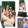 PHINIENLAND Cover per Xiaomi Redmi Note 11 Pro 5G Case PU Pelle Custodia [Kickstand] [Chiusura magnetica] [Slot per Schede], Portafoglio Flip Custodia per Redmi Note 12 Pro 4G,Gattino