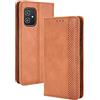 RonRun per Cover Asus Zenfone 8 ZS590KS Custodia pieghevoli con Supporto Stand e Slot Porta Carte Case a portafoglio magnetica in pelle PU Adatto per Asus Zenfone 8 ZS590KS Marrone