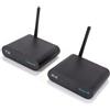 YUEHISY Trasmettitore AV Wireless da 2,4 GHz, 8 Canali, Portata 300 M con Display Digitale Chiaro, Ricevitore Trasmettitore Audio Video per Home Theater (Spina europea)