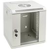 HMF 63306-07 Armadio rack 10 pollici, Armadio di rete | 6 U | Completamente Assemblato | 31,2 x 30 x 35 cm | grigio chiaro
