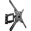 Humberg Supporto da parete per TV da 17 - 56, a due bracci, inclinabile, girevole da 180° a 35 kg