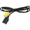 Zoegneer Cavo adattatore AUX USB 6 pin prolunga audio auto per Fiat Grande Punto, 159 e Mini ISO 2007