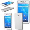 ebestStar - Cover Compatibile con Sony Xperia M2 D2302 D2303 Custodia Protezione S-Line Design Silicone Gel TPU Morbida e Sottile, Bianco [Apparecchio: 139.7 x 71.1 x 8.6mm, 4.8'']