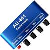 Yuattory DC 5V-12V AU-401 Mixer Audio Stereo 4 Ingressi 1 Uscita Controlla Individualmente la Scheda Mixing Audio Amplificatore per Cuffie DIY