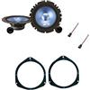 Superauto hi-fi Kit 4 Casse Per Fiat Grande Punto Con Adattatori E Supporti Altoparlanti Alpine SXE-17CS 16 cm Predisposizione Anteriore