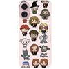 LA CASA DE LAS CARCASAS Custodia Compatibile con iPhone 16 Ufficiale di Harry Potter con Personaggi Iconici per Proteggere il Tuo Cellulare. Cover in Silicone Trasparente Flessibile con Licenza Ufficiale di Harry Potter