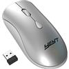 YIWENG G864 Mouse wireless 2.4G Design ergonomico DPI regolabile a 3 marce Batteria al litio ricaricabile incorporata da 500 mAh Argento,Mouse wireless 2.4G