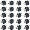FMHXG Jack mono TS FMHXG da 3,5 mm 20 pezzi per montaggio a pannello PCB da 3,5 mm a 3 pin connettori audio a 3 pin femmina 3,5 mm mono adattatore TS jack mono da 3,5 mm