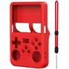 Generico Custodia protettiva in silicone console di gioco portatile per ANBERNIC R36S, morbida copertura protettiva antiurto antigraffio, manica protettiva, accessori per il gioco (Rosso)