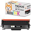 NONSOLOINFORMATICA AkitaINK Toner TN2420, Cartuccia Compatibile per Brother TN2420 TN-2420 per HL-L2310D HL-L2370DN HL-L2375DW MFC-L2710DN MFC-L2710DW MFC-L2730DW MFC-L2750DW DCP-L2510D DCP-L2530DW (1 Toner)