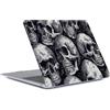 FFBOFFC Copertura Compatibile con MacBook Pro 15 Pollici 2019 2018 2017 2016 Modello A1990 A1707 con Touch Bar Touch ID, Protettiva Custodia Rigida in Plastica Cover Case, Stile scuro, teschio