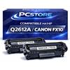 PcStore 2 Toner Q2612A Compatibili HP 12A e Canon FX10 - Multipack Cartucce per HP LaserJet 1010 1012 1020 3015 3020 3050 e Canon LBP2900 MF4010 MF4150 - Nero