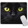 Amcove - Tappetino per mouse con simpatico gatto nero, accessorio da scrivania, simpatico tappetino decorativo da scrivania, motivo: gatto