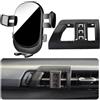 Kacarx Porta Cellulare Auto Per BMW X1 e X2 accessori [Solo compatibile con BMW U11 U10, anni 2022-2026] Rotativo 360°、Funzionamento a una mano、Facile da installare