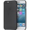 doupi UltraSlim Custodia per iPhone 6 / 6S (4,7 Pollici), Satinato fine Piuma Facile Mat Semi Trasparente Cover, Nero