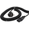 HAWA Cavo IEC HAWA R6502 Nero 1.6 m Cavo a spirale