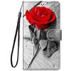 Everainy-EU Everainy Cover Compatibile per Samsung Galaxy A72 4G 5G Silicone PU Pelle Portafoglio Libro con Corda Bumper Motivo Flip Wallet Case Antiurto Magnetica Protettiva Resistente Custodia (rosa)