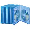 PEARL Custodie supporti vergini per PC - bluray custodie: Buste morbide Blu-ray, blu-trasparenti, in confezione da 10 per 2 dischi ciascuna (custodia ray, custodie vuote, scatola)