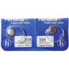 Renata Due Renata - Pila a bottone all'ossido d'argento 335 Renata, 1,55 V, 5,5 mAh