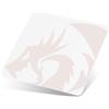 Redragon PG1M Tappetino per mouse in vetro, superficie di precisione ultra liscia con base antiscivolo, facile da pulire, tappetino per mouse rigido per gaming, 330 x 330 x 3,7 mm, bianco