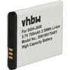 vhbw batteria compatibile con Samsung B3210 Corby TXT, C3050, B3310, GT-C3050, S7350 Ultra Slide smartphone cellulare (700mAh, 3,7V, Li-Ion)