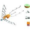 TECNOVOZ Kit Nuova Antenna TELEVES Ellipse + Amplificatore 24dB + Rotolo di cavo + Connessioni