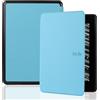 Generico DayQiQiPu Caso per Kindle Paperwhite (5/6/7th Gen 2012/2013/2015, Model: EY21/DP75SDI) Custodia per eReader di Pelle PU Ultra-Sottile di Visione Multiplo Copertura Antiurto - Blu