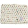 Generico Cover Laptop 14 Pollici | Custodia Protettiva In Tessuto Con Stampa Fiori | Design Sottile 3cm - Organizza Caricatore/Auricolari, Ideale Ufficio/Scuola/Viaggi Business Per Donne