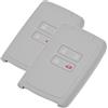 mt key 2x Soft Case Protezione Cover Car Key Grigio per Renault Megane Kadjar Clio Captur