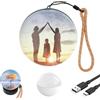 Generico Memory Orb,video memories,2.7memory sphere,WiFi Crystal Ball Video Player,personalized uploadable videos & photos 3d video crystal ball,Custom Gift for Anniversary(Black) (Bianco)