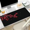 Hixingo Modello Sakura Modello Tappetino Mouse, Tappetino Mouse XXL/XL/L, Tappetino Mouse Gaming con Base in Antiscivolo e Bordi Cuciti, Mouse Pad per Ufficio e Casa (800 * 300 * 3mm,rosso)