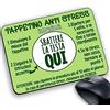 My Cust Tappetino Mouse pad scherzo divertente simpatico antistress x stress istruzioni sbattere testa qui verde